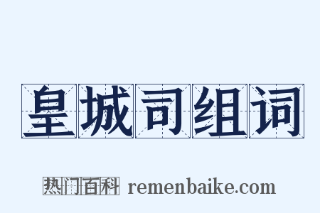 皇城司组词是什么意思的图片
